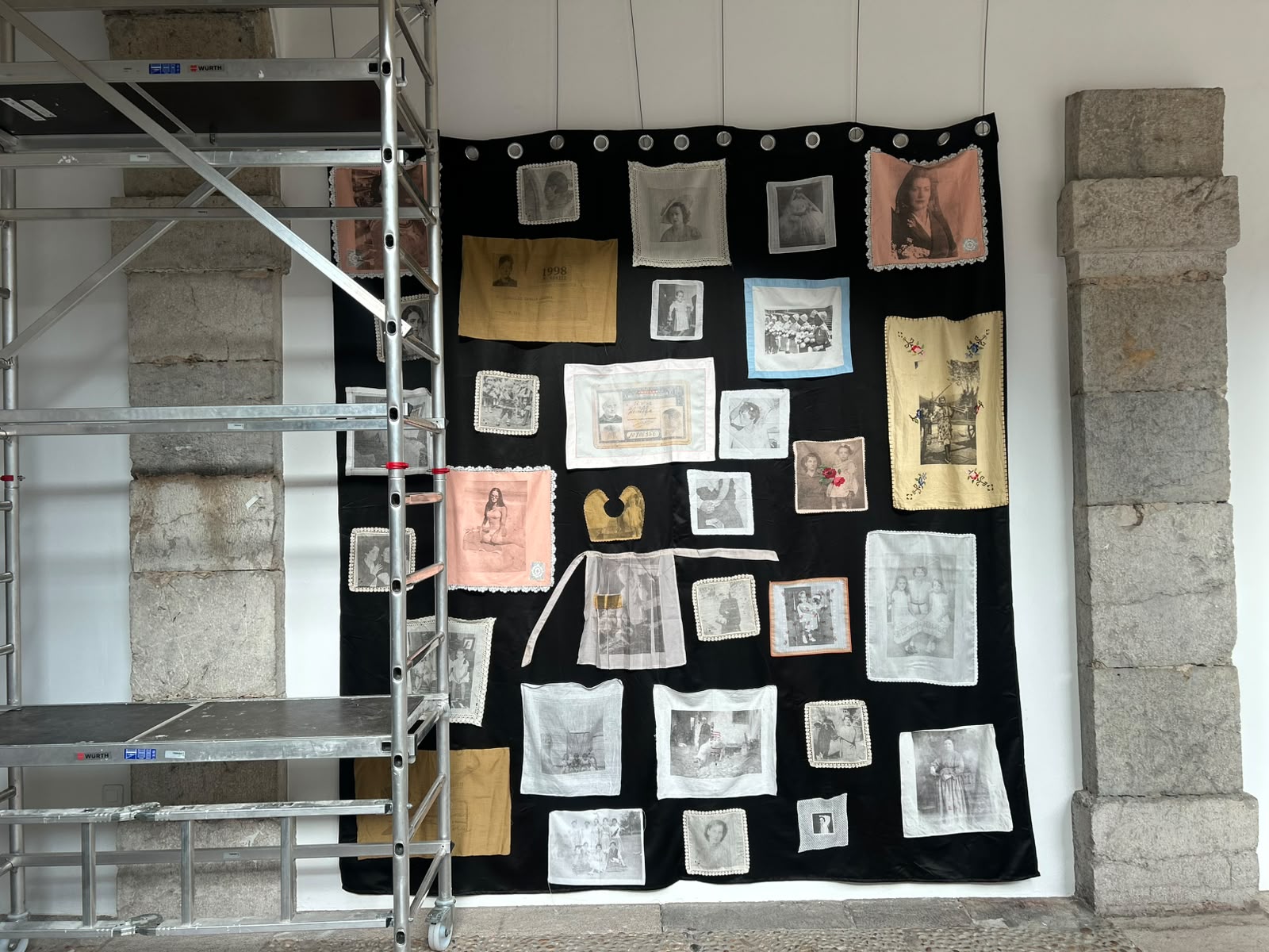 Imagen del montaje de la exposición