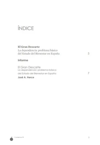 Índice Cuadernos. Círculo Cívico de Opinión. Número 39, junio 2026