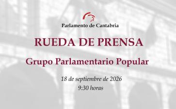 Rueda de prensa Grupo Parlamentario Popular. 18 de septiembre de 2026