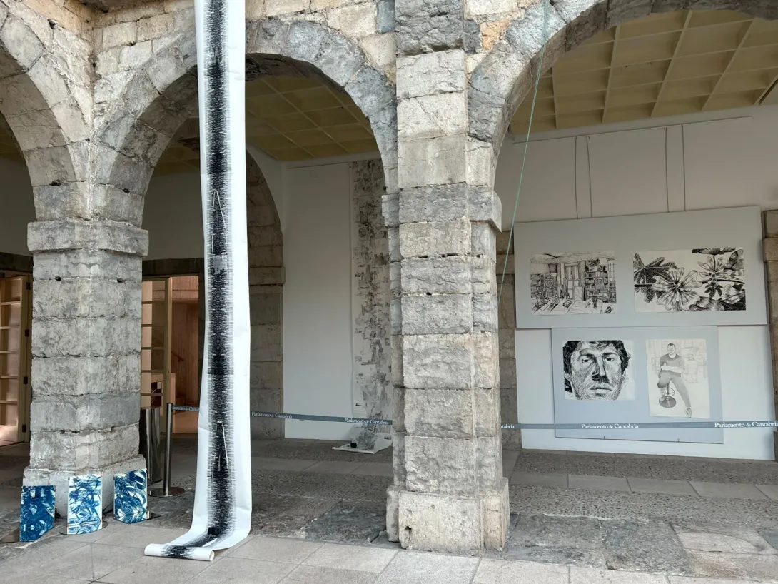 Imagen del montaje de la exposición