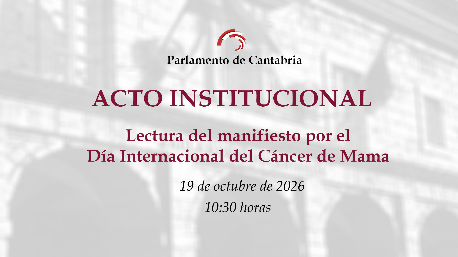 Lectura del manifiesto por el Día Internacional del Cáncer de Mama