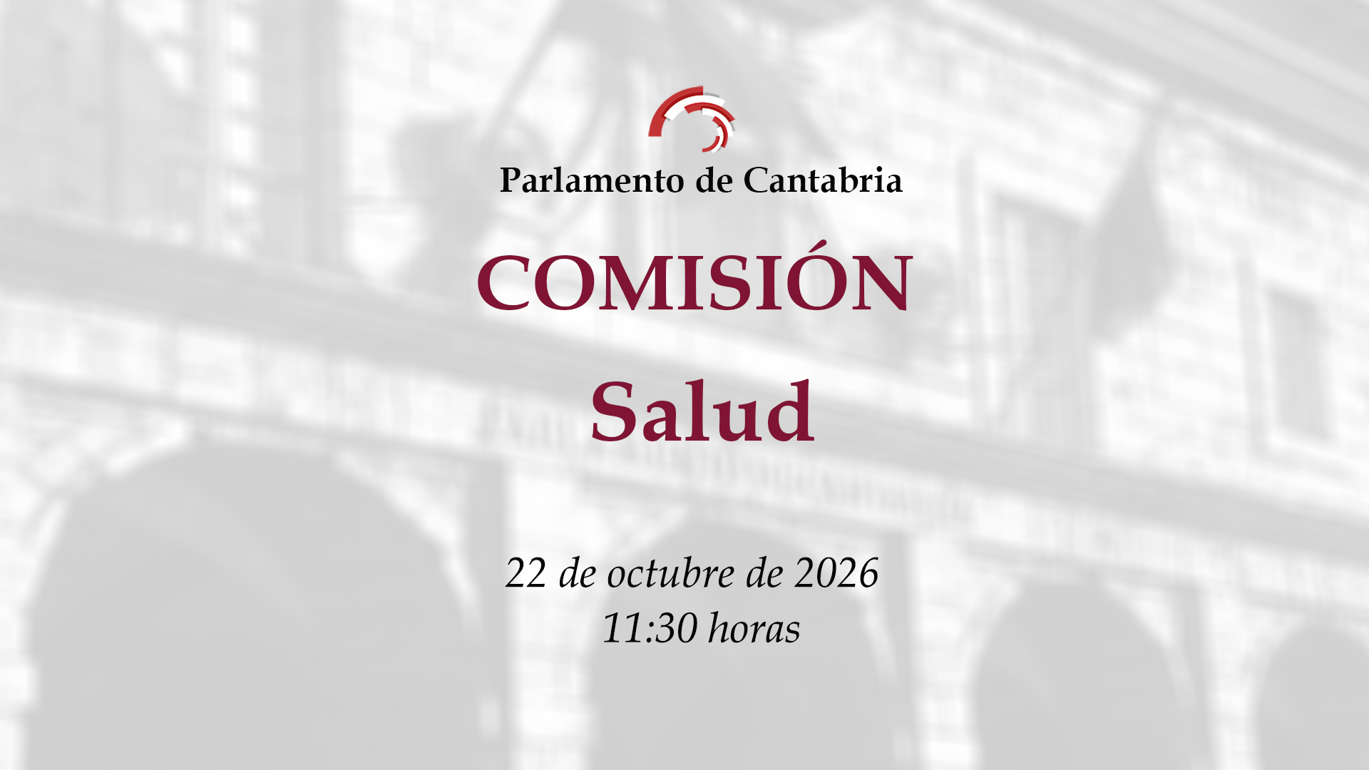 Comisión de Salud. 22 de octubre de 2026