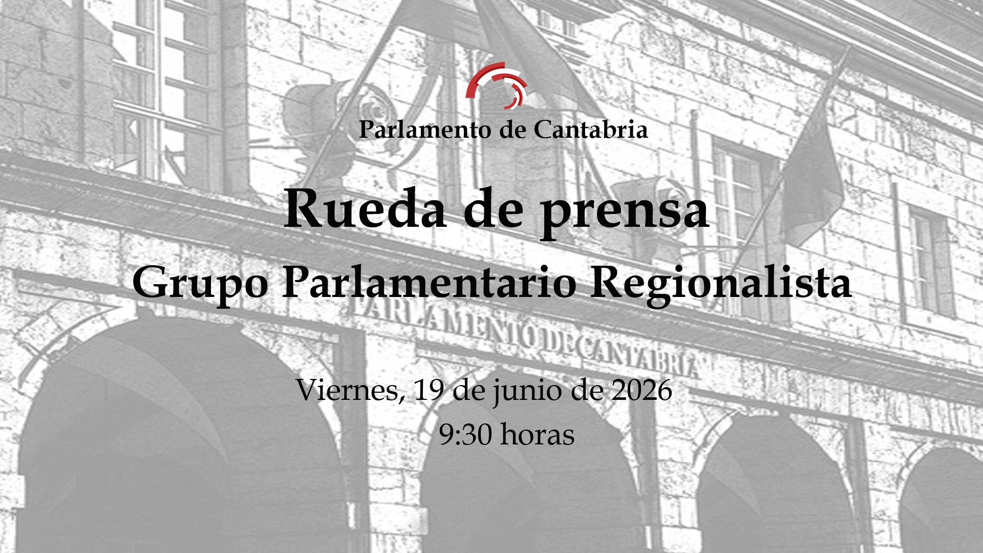 Rueda de prensa del Grupo Parlamentario Regionalista